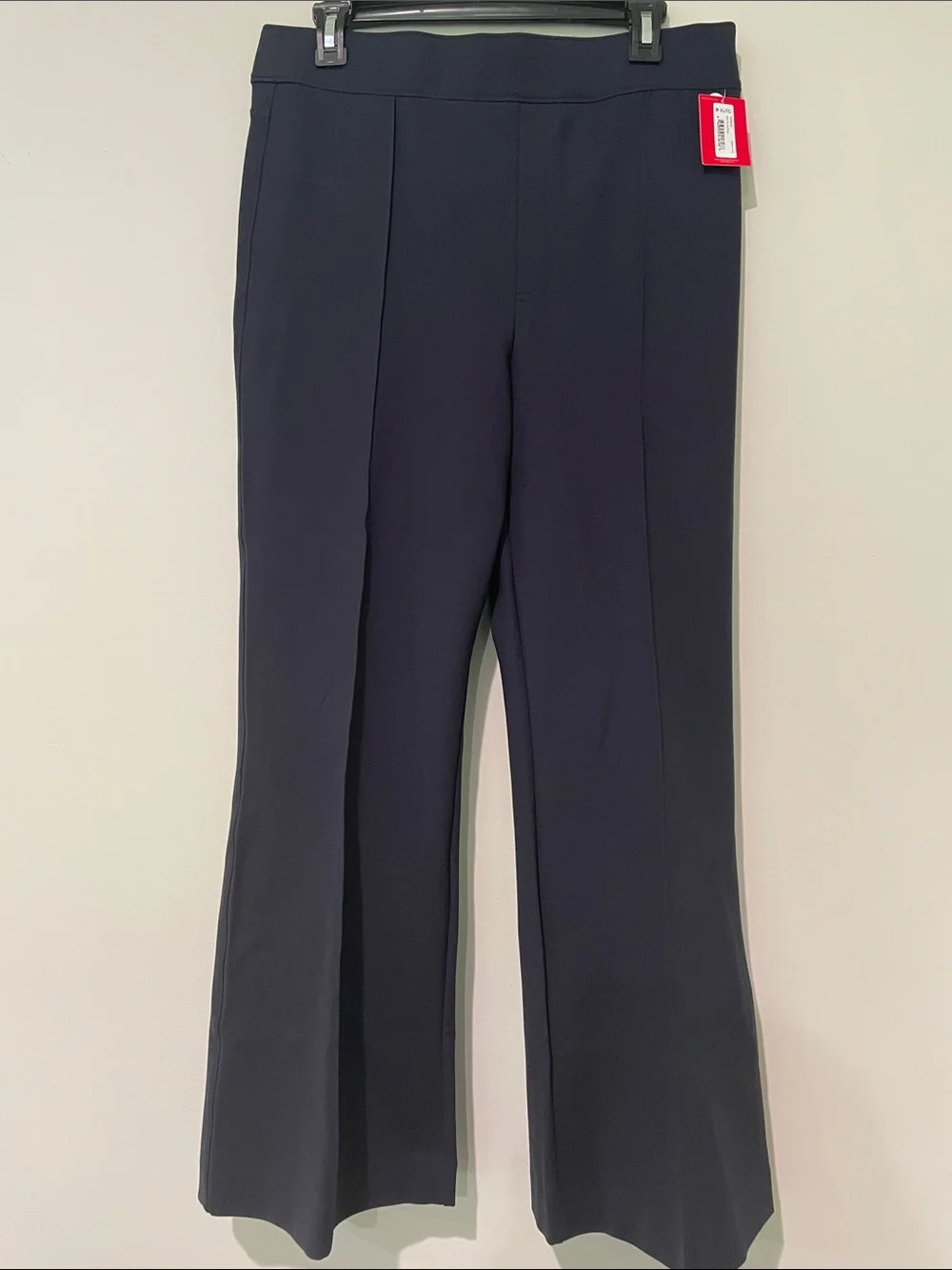 SPANX Perfect Pant High Rise Flare Ponte Navy Blue size XLP